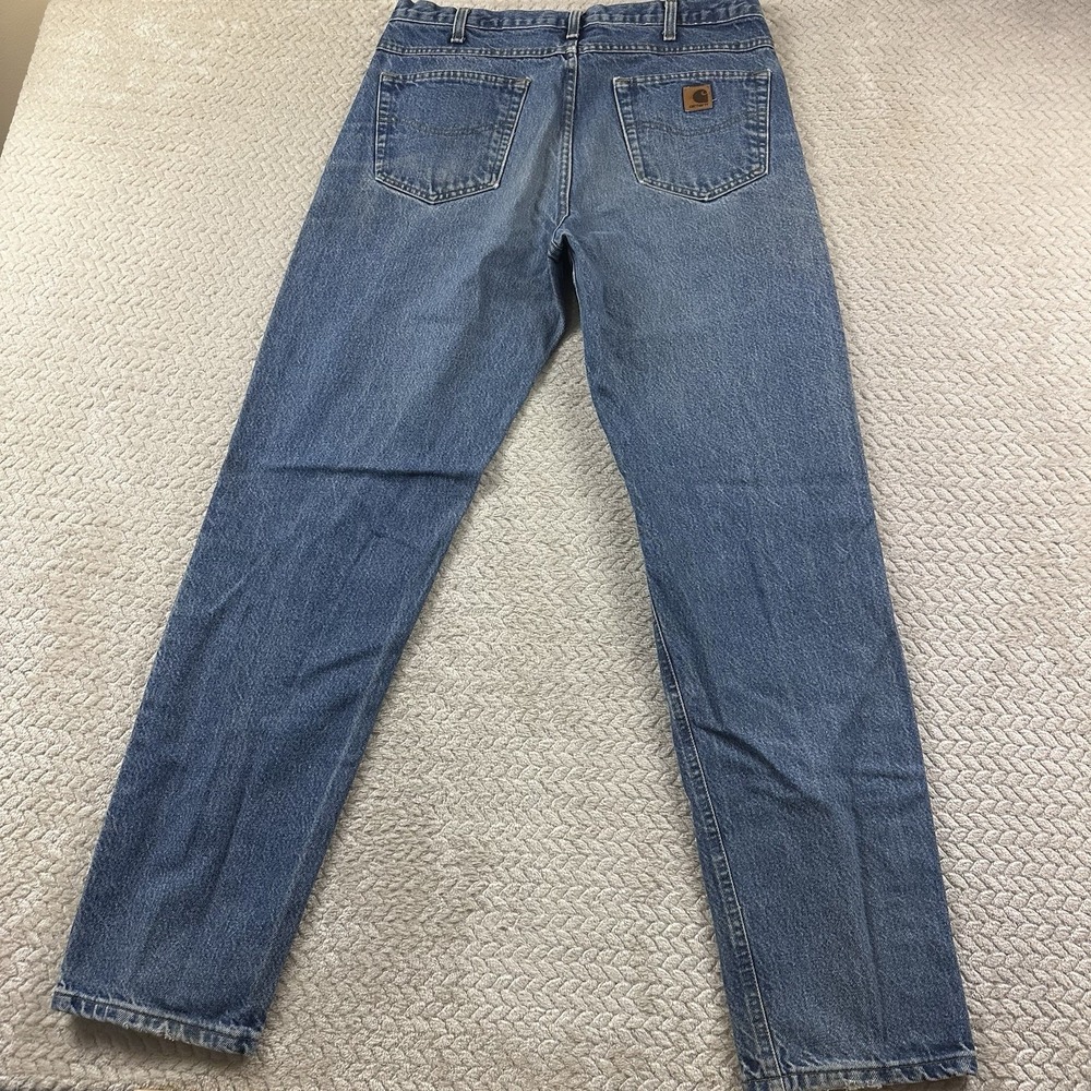 VTG Carhartt Jeans Mens 36x34 Made in USA Jeans Pants Workwear (34x33 Actual) - Picture 2 of 15